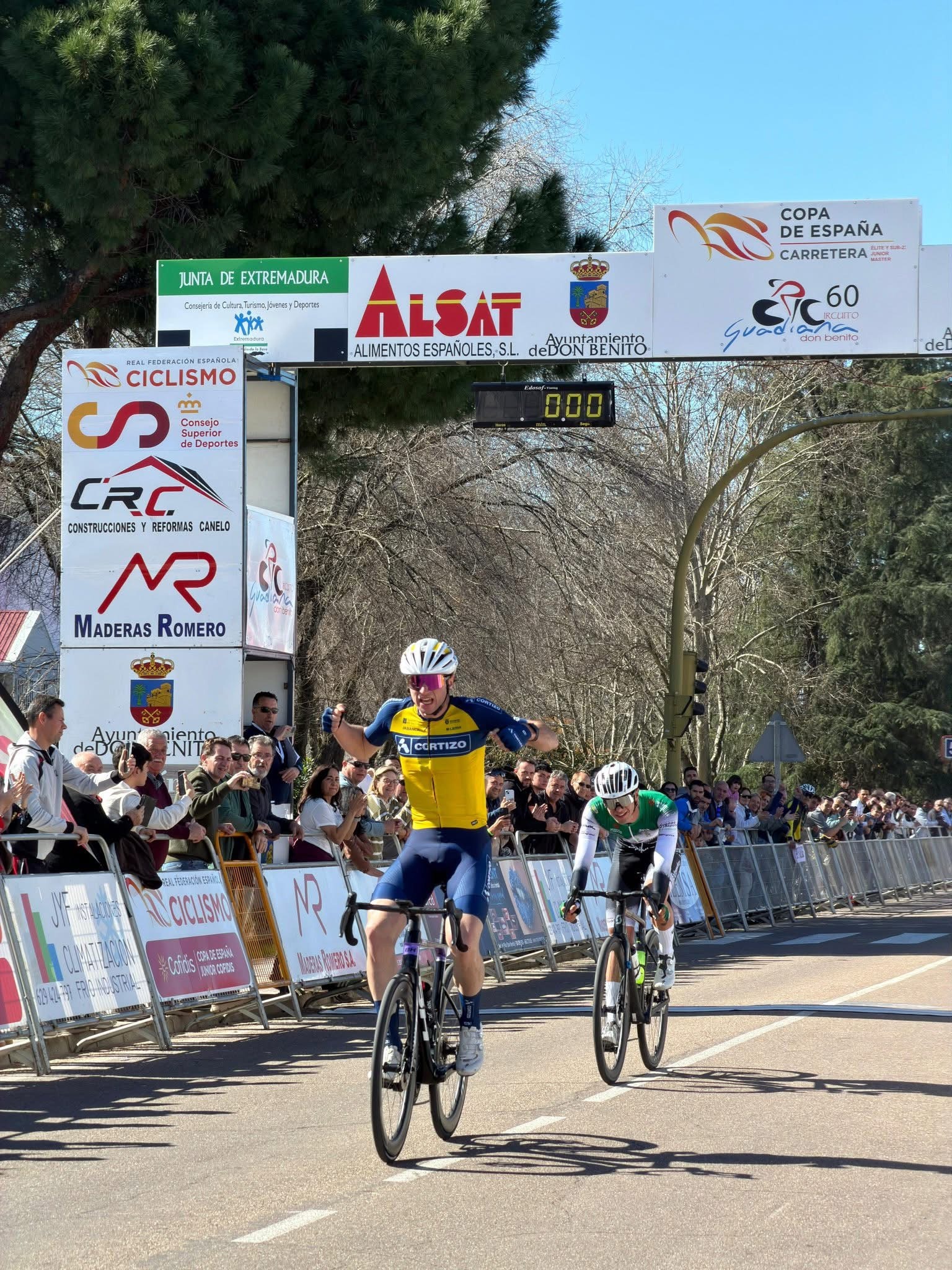 Luke David Valenti se impone en el Circuito Guadiana en el estreno de la Copa de España Élite-Sub23 2026