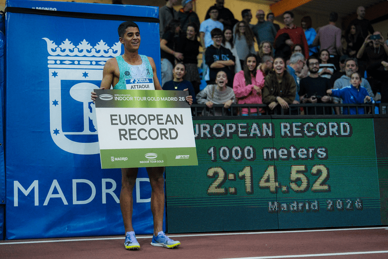 Mohamed Attaoui, récord de Europa y a 32 centésimas de la gloria