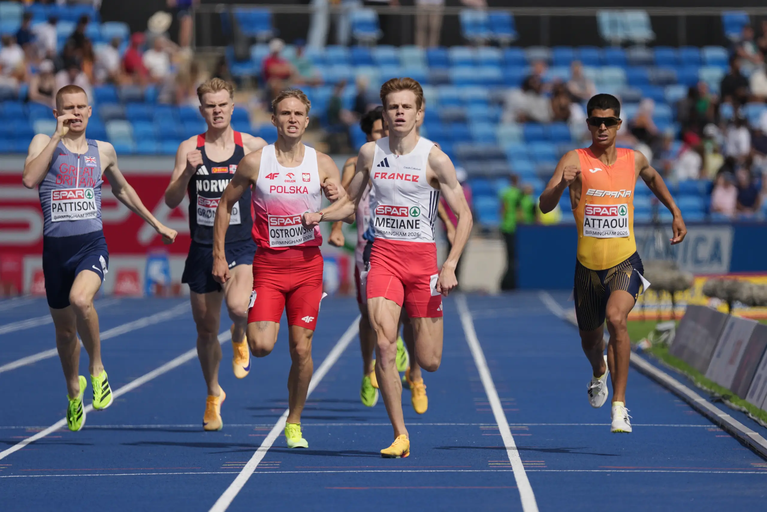Mohamed Attaoui, a las semifinales de 800 en el Europeo de Birmingham