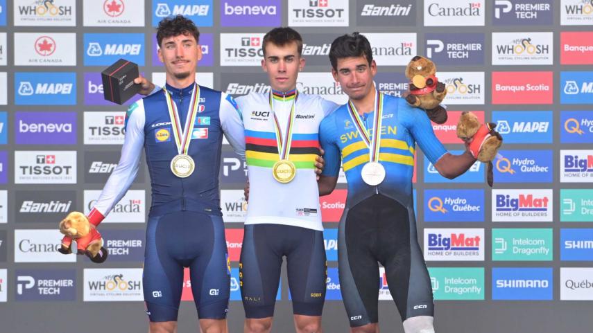 Benjamín Noval hace historia con un doble arcoíris en el Mundial de Montreal